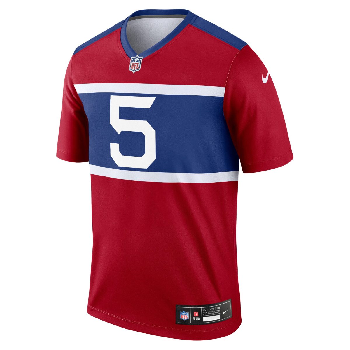 New York Giants mens nike kayvon thibodeaux red new york giants alternate legend player performance top | Giants Shop
