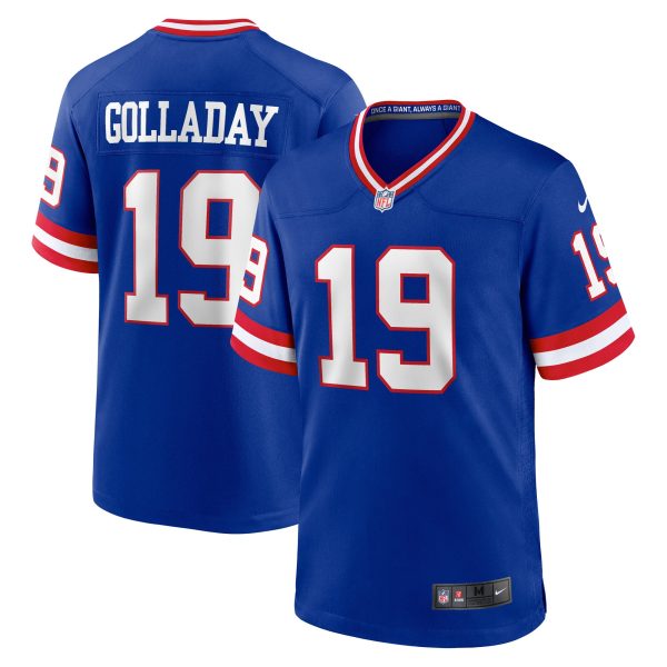 New York Giants mens nike kenny golladay royal new york giants classic player game jersey | Giants Shop