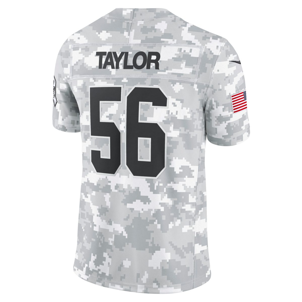 New York Giants mens nike lawrence taylor arctic camo new york giants 2024 salute to service retired player limited jersey | Giants Shop