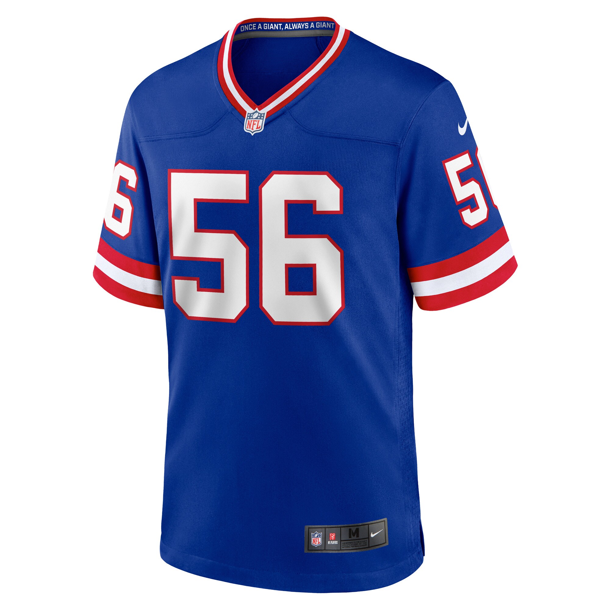 New York Giants mens nike lawrence taylor royal new york giants classic retired player game jersey | Giants Shop
