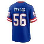 New York Giants mens nike lawrence taylor royal new york giants classic retired player game jersey | Giants Shop