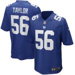 New York Giants mens nike lawrence taylor royal new york giants game retired player jersey | Giants Shop
