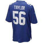 New York Giants mens nike lawrence taylor royal new york giants game retired player jersey | Giants Shop
