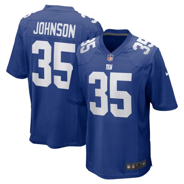 New York Giants mens nike leonard johnson royal new york giants game player jersey | Giants Shop