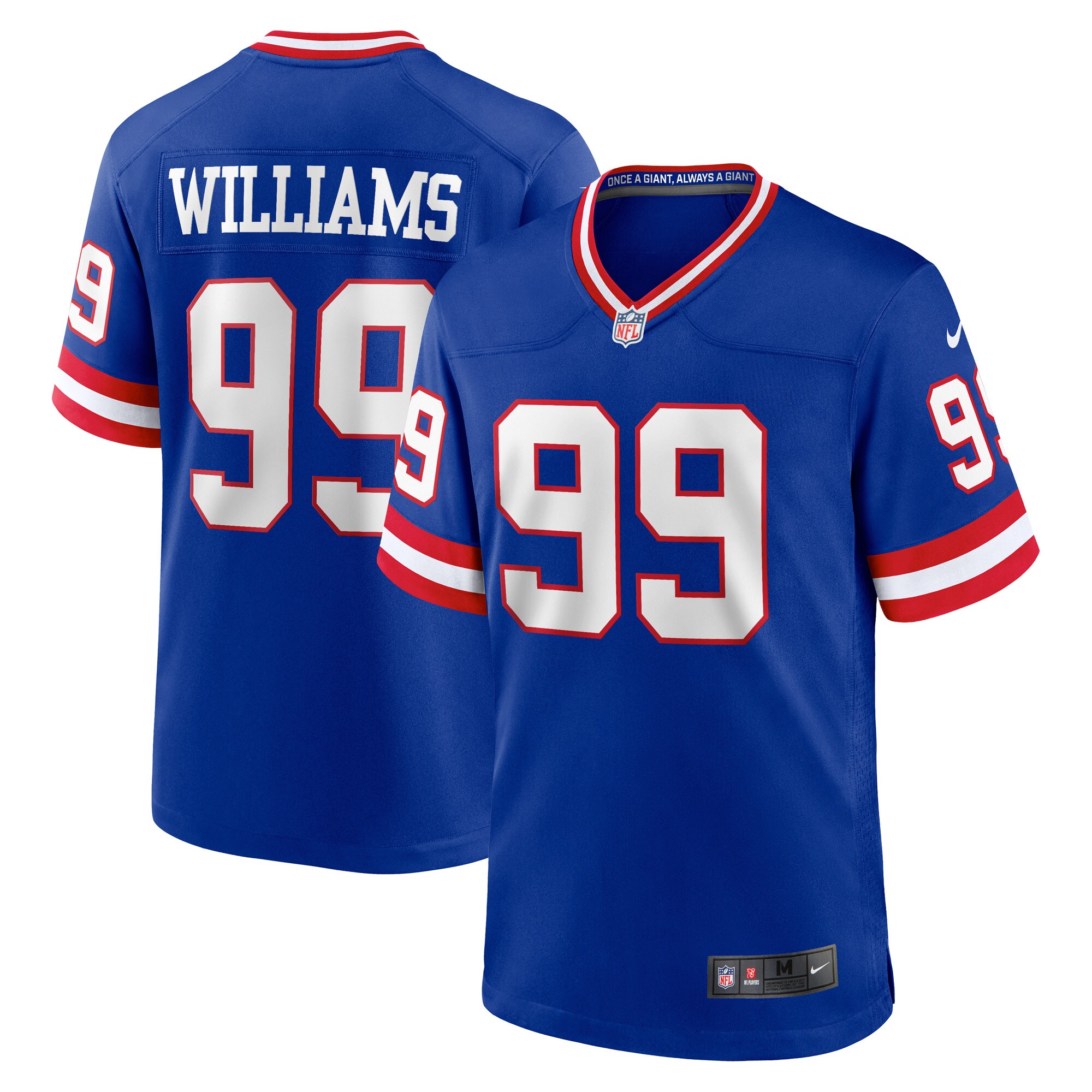 New York Giants mens nike leonard williams royal new york giants classic player game jersey | Giants Shop