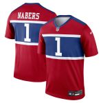 New York Giants mens nike malik nabers red new york giants alternate legend player performance top | Giants Shop