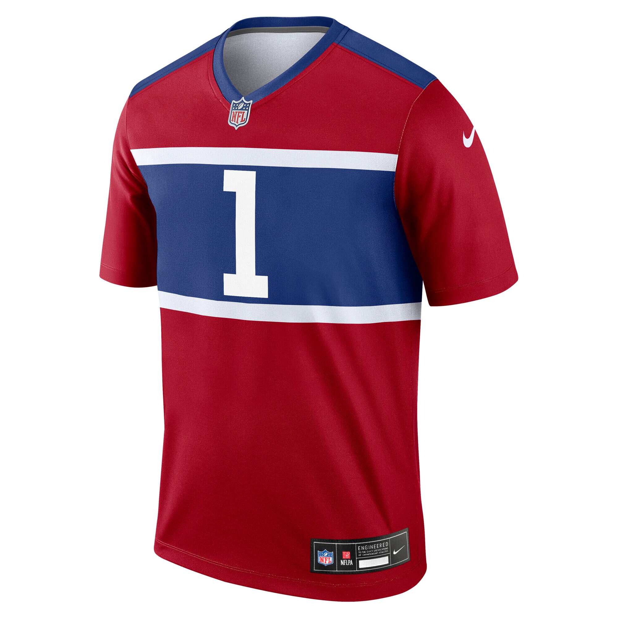 New York Giants mens nike malik nabers red new york giants alternate legend player performance top | Giants Shop