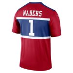 New York Giants mens nike malik nabers red new york giants alternate legend player performance top | Giants Shop
