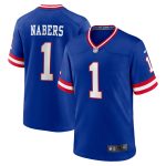New York Giants mens nike malik nabers royal new york giants 2nd alternate game jersey | Giants Shop