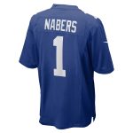 New York Giants mens nike malik nabers royal new york giants player game jersey | Giants Shop