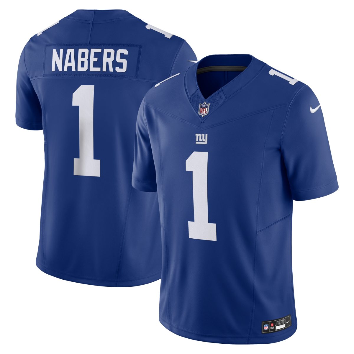 New York Giants mens nike malik nabers royal new york giants vapor f.u.s.e. limited jersey | Giants Shop