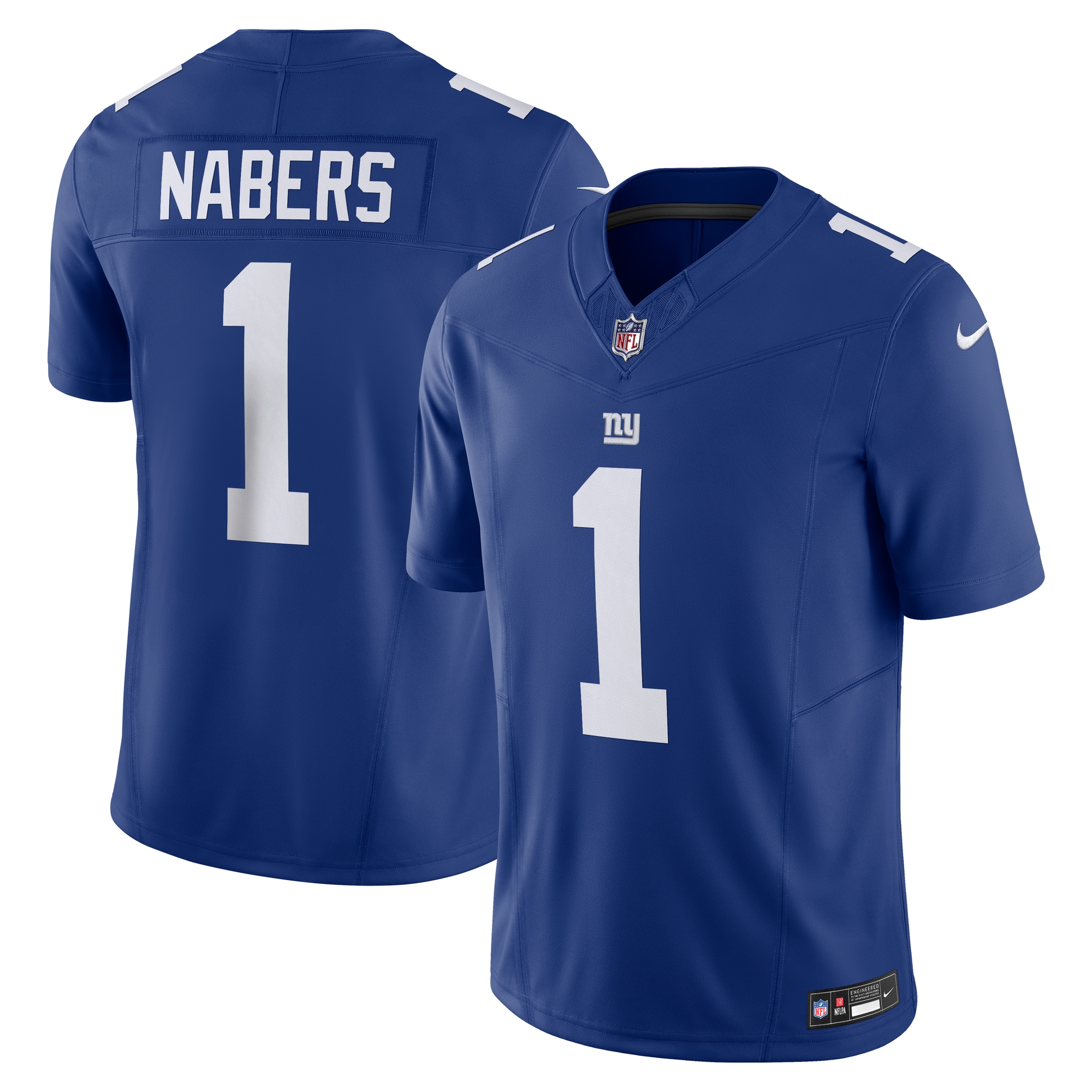 New York Giants mens nike malik nabers royal new york giants vapor f.u.s.e. limited jersey | Giants Shop