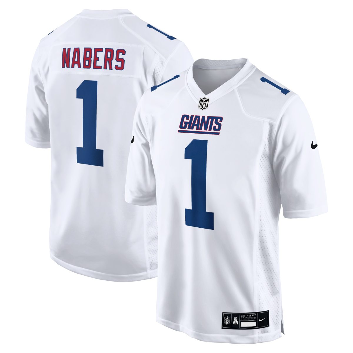 New York Giants mens nike malik nabers tundra white new york giants fashion jersey | Giants Shop