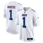New York Giants mens nike malik nabers tundra white new york giants fashion jersey | Giants Shop