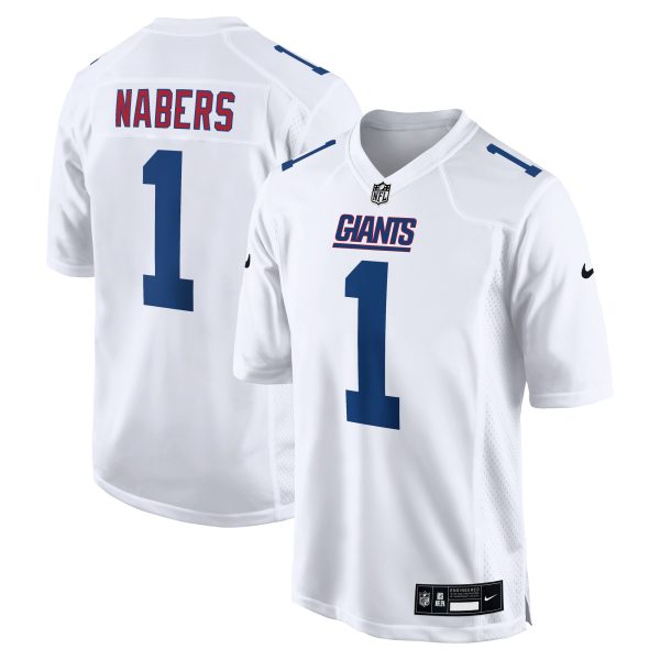 New York Giants mens nike malik nabers tundra white new york giants fashion jersey | Giants Shop
