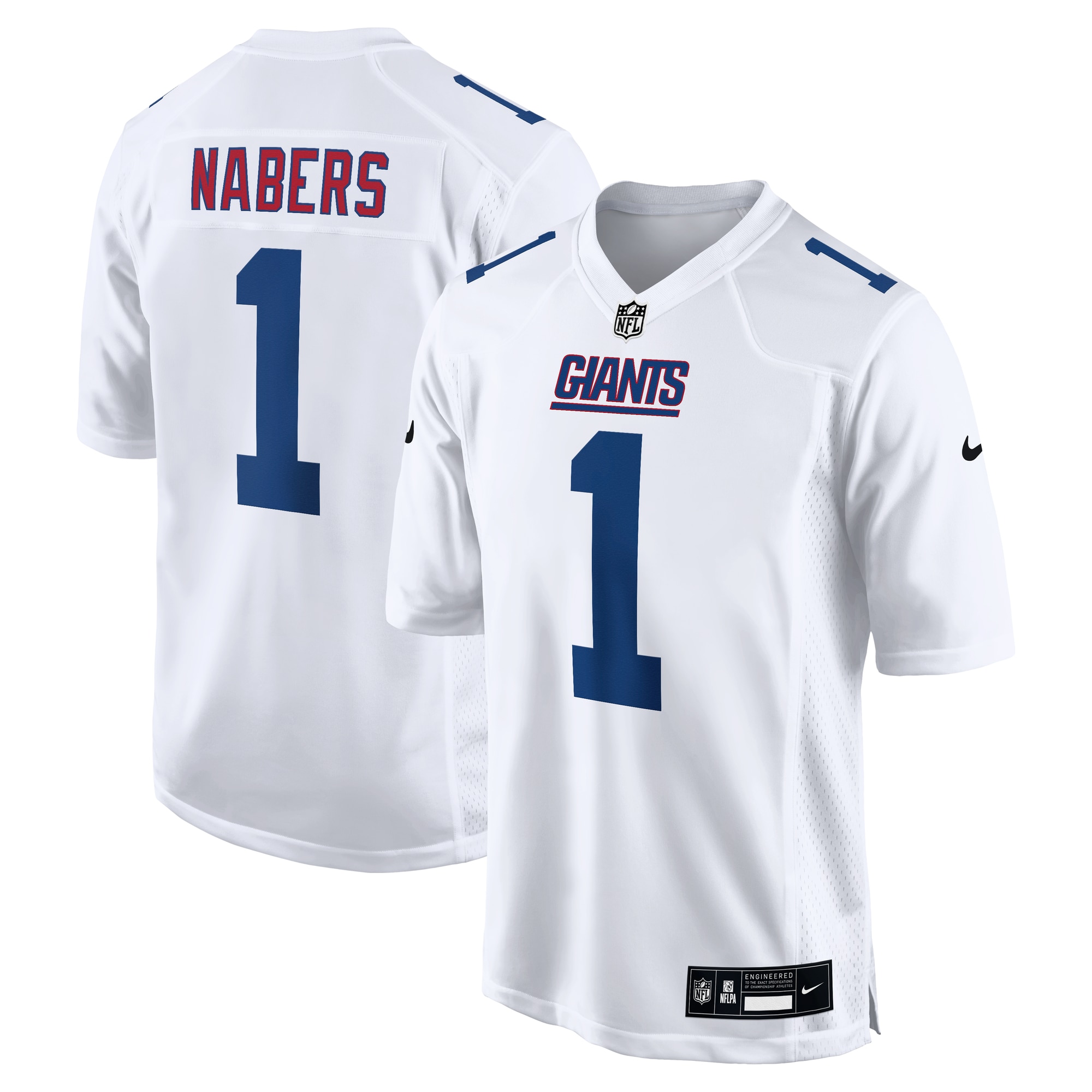 New York Giants mens nike malik nabers tundra white new york giants fashion jersey | Giants Shop