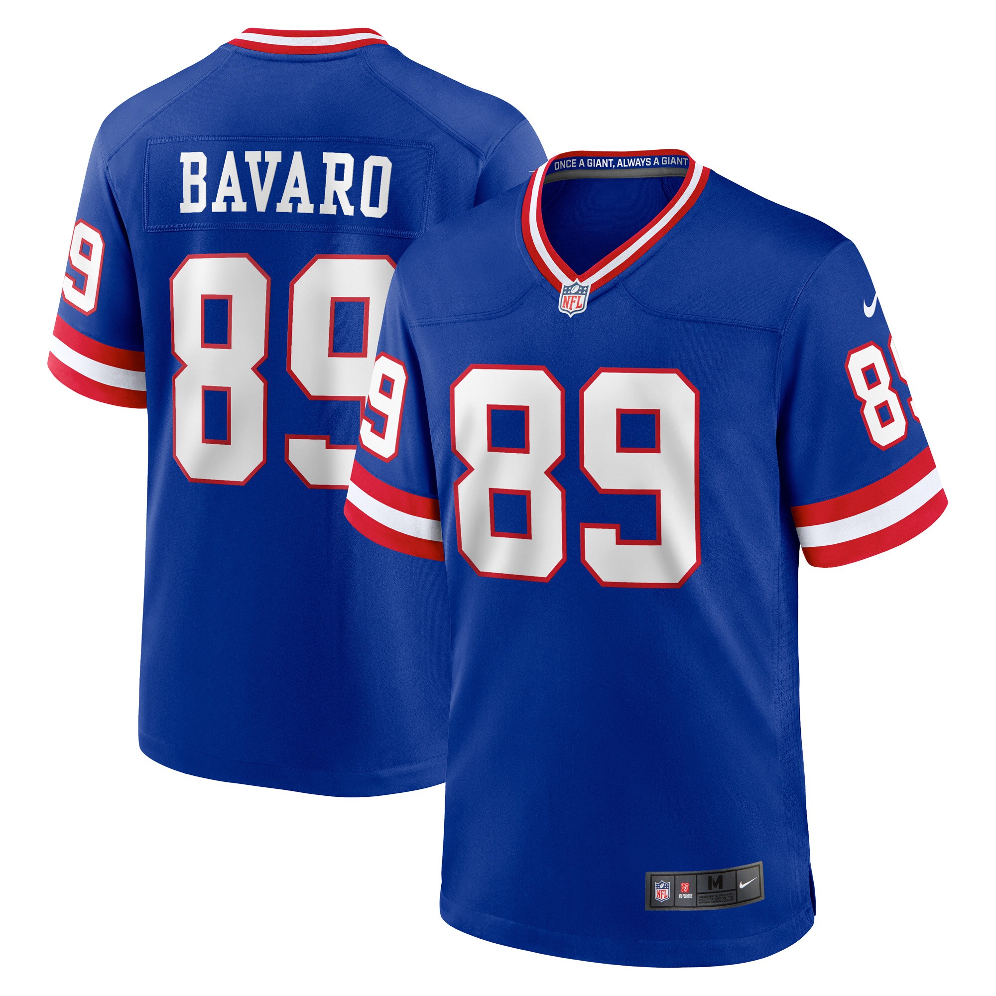 New York Giants mens nike mark bavaro royal new york giants classic retired player game jersey | Giants Shop