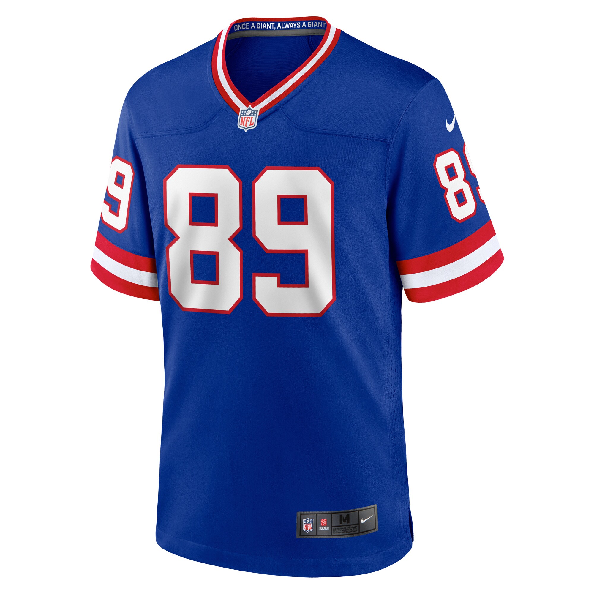 New York Giants mens nike mark bavaro royal new york giants classic retired player game jersey | Giants Shop