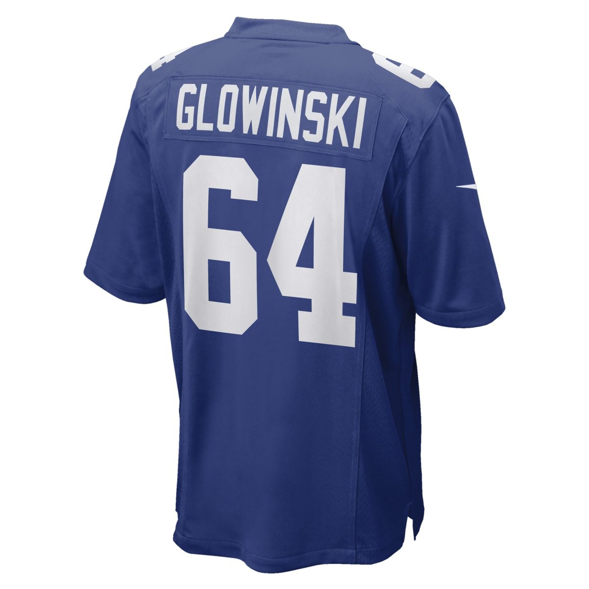 New York Giants mens nike mark glowinski royal new york giants game player jersey | Giants Shop