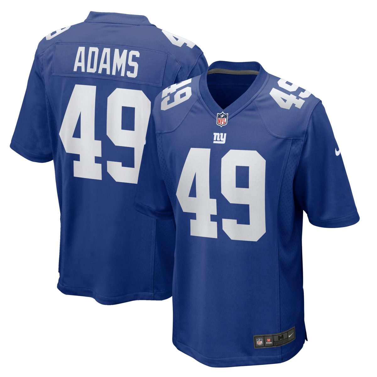 New York Giants mens nike matthew adams royal new york giants team game jersey | Giants Shop