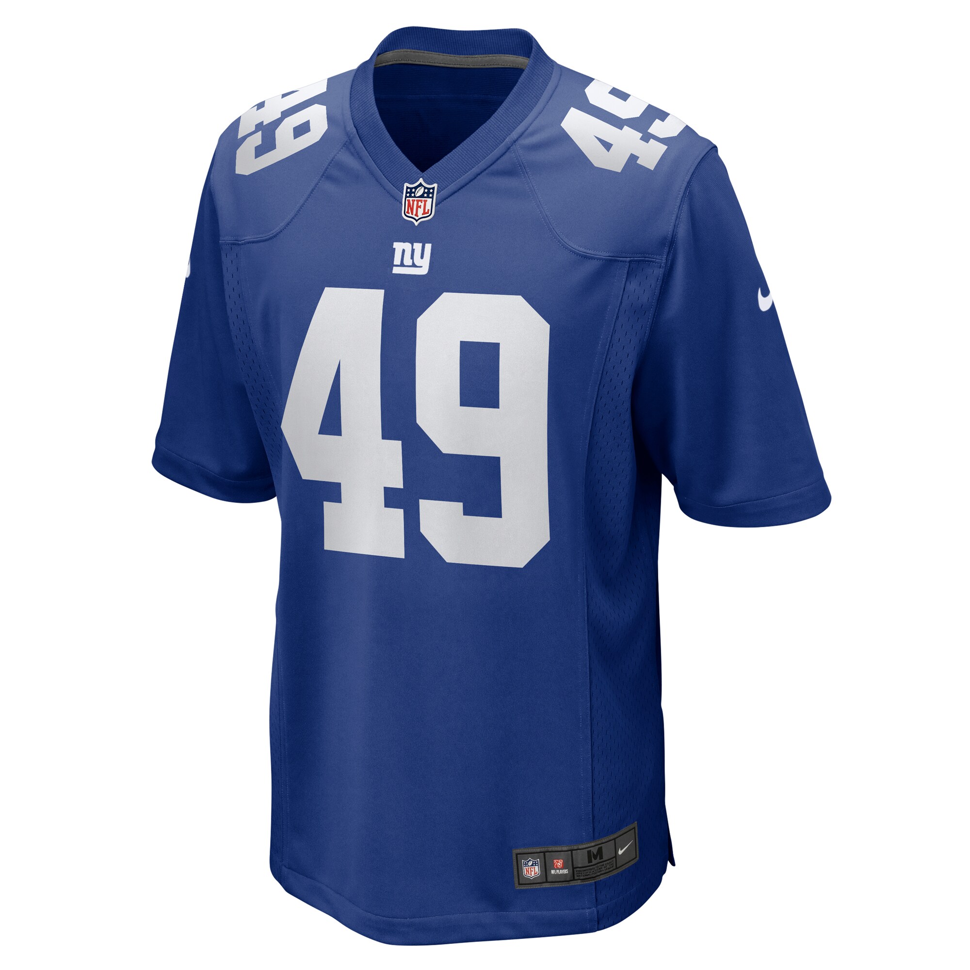 New York Giants mens nike matthew adams royal new york giants team game jersey | Giants Shop