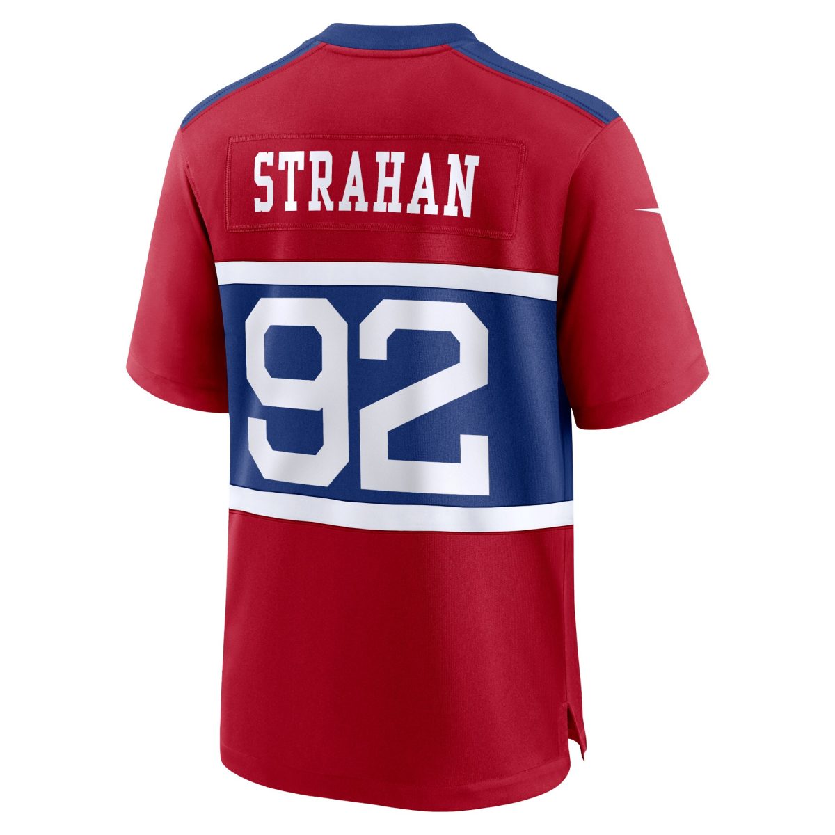 New York Giants mens nike michael strahan century red new york giants alternate retired player game jersey | Giants Shop
