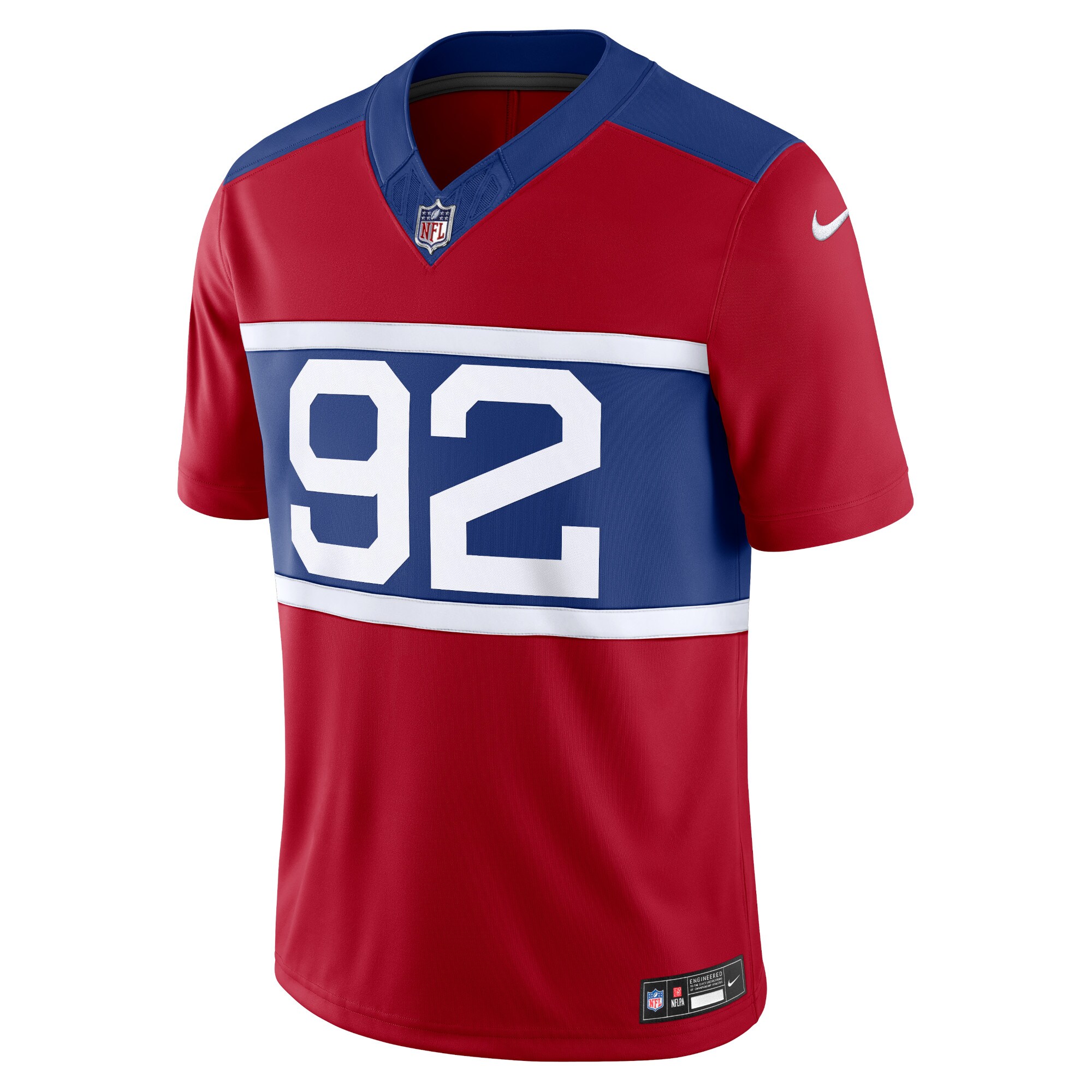 New York Giants mens nike michael strahan century red new york giants alternate vapor f.u.s.e. retired player limited jersey | Giants Shop