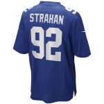 New York Giants mens nike michael strahan royal new york giants game retired player jersey | Giants Shop