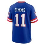 New York Giants mens nike phil simms royal new york giants classic retired player game jersey | Giants Shop