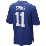 New York Giants mens nike phil simms royal new york giants game retired player jersey | Giants Shop