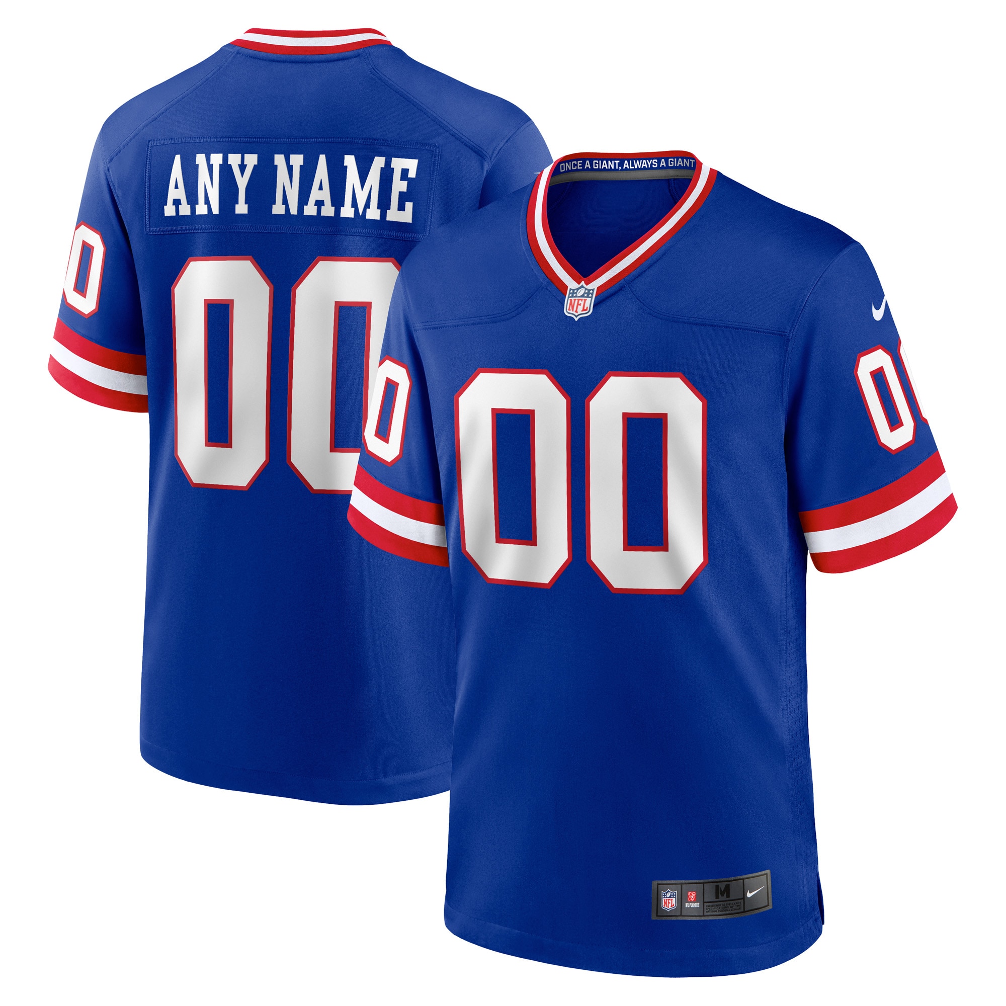 New York Giants mens nike royal new york giants classic custom game jersey | Giants Shop