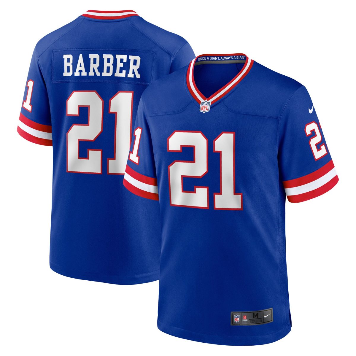 New York Giants mens nike tiki barber royal new york giants classic retired player game jersey | Giants Shop