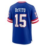 New York Giants mens nike tommy devito royal new york giants alternate player game jersey | Giants Shop