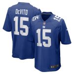 New York Giants mens nike tommy devito royal new york giants player game jersey | Giants Shop