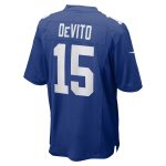 New York Giants mens nike tommy devito royal new york giants player game jersey | Giants Shop