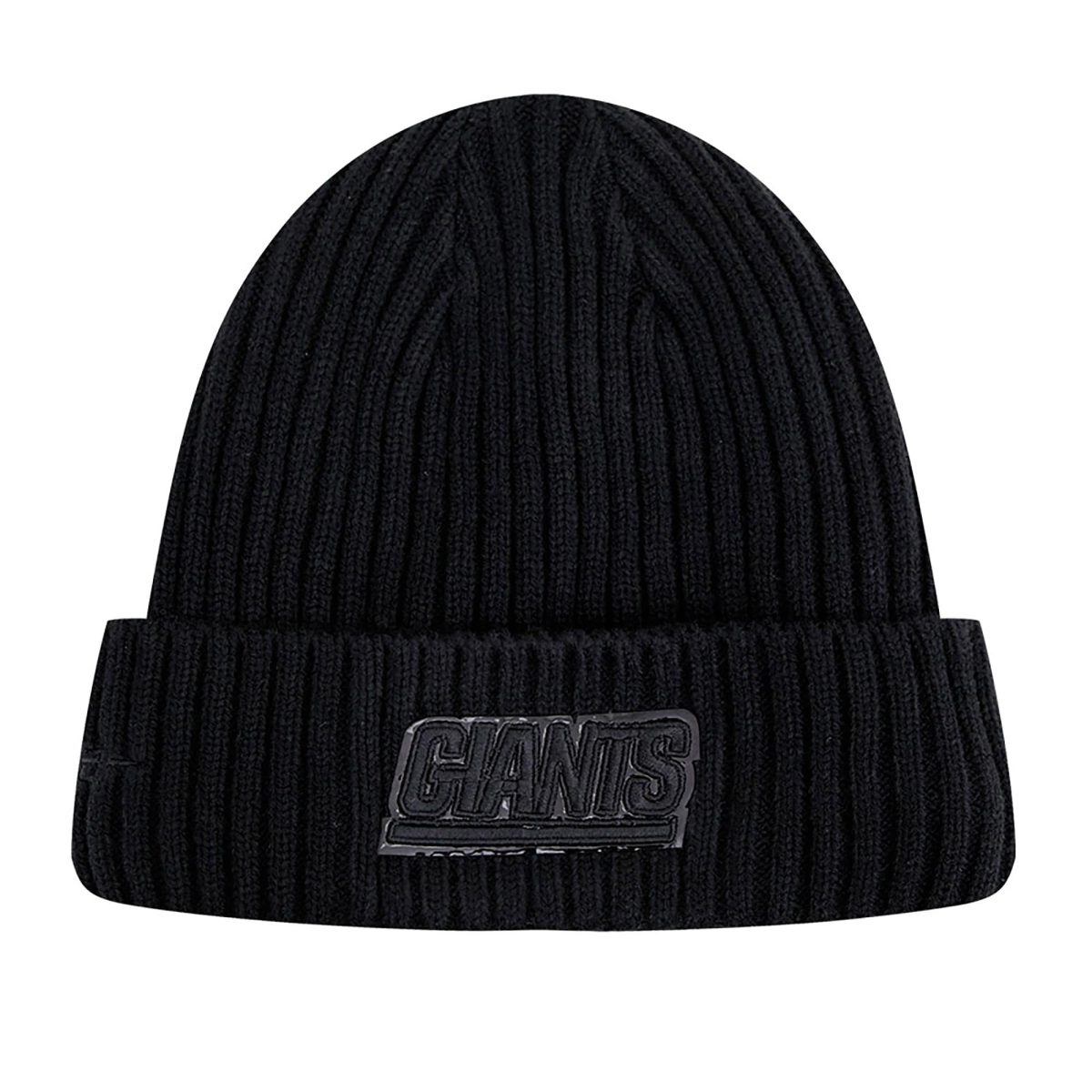 New York Giants mens pro standard new york giants triple black cuffed knit hat | Giants Shop