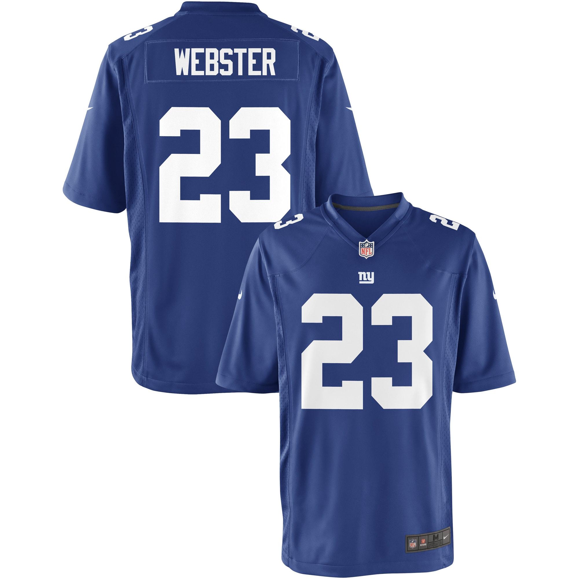 New York Giants nike youth new york giants corey webster team color game jersey | Giants Shop