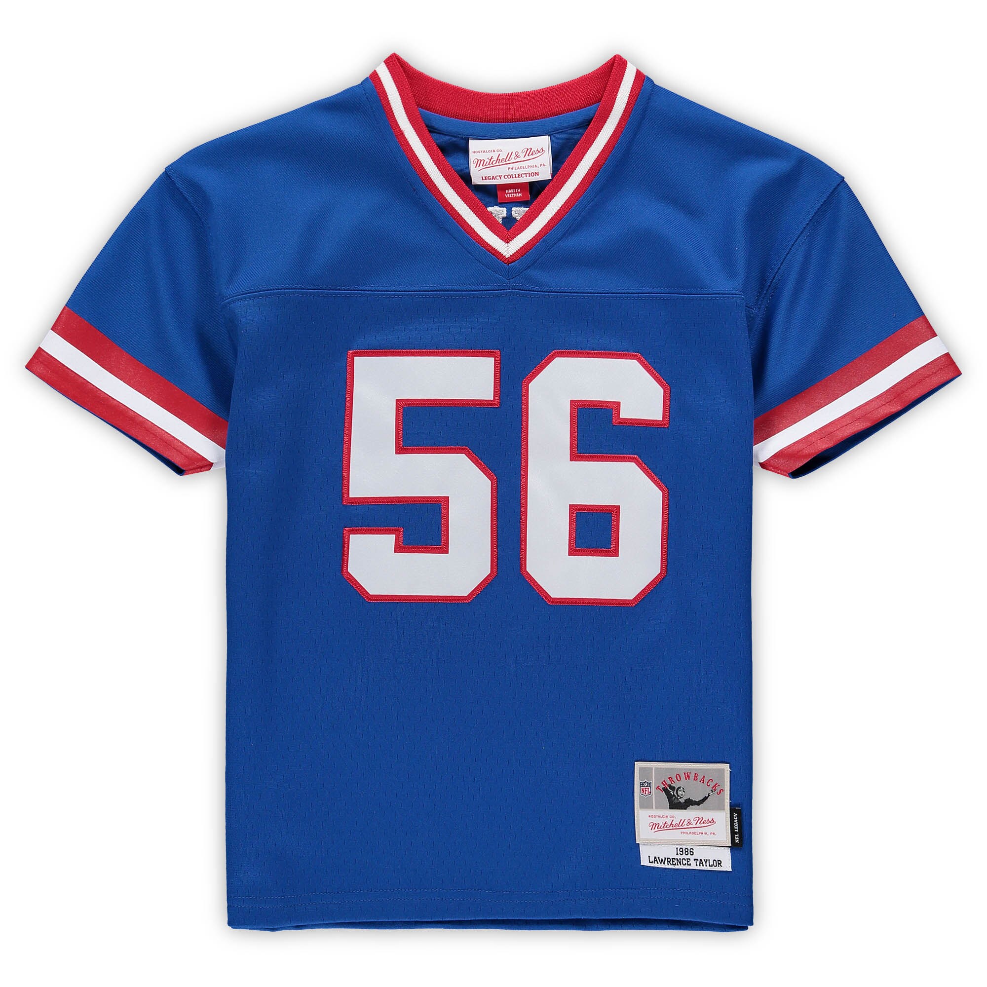 New York Giants preschool mitchell  ness lawrence taylor royal new york giants retired legacy jersey | Giants Shop