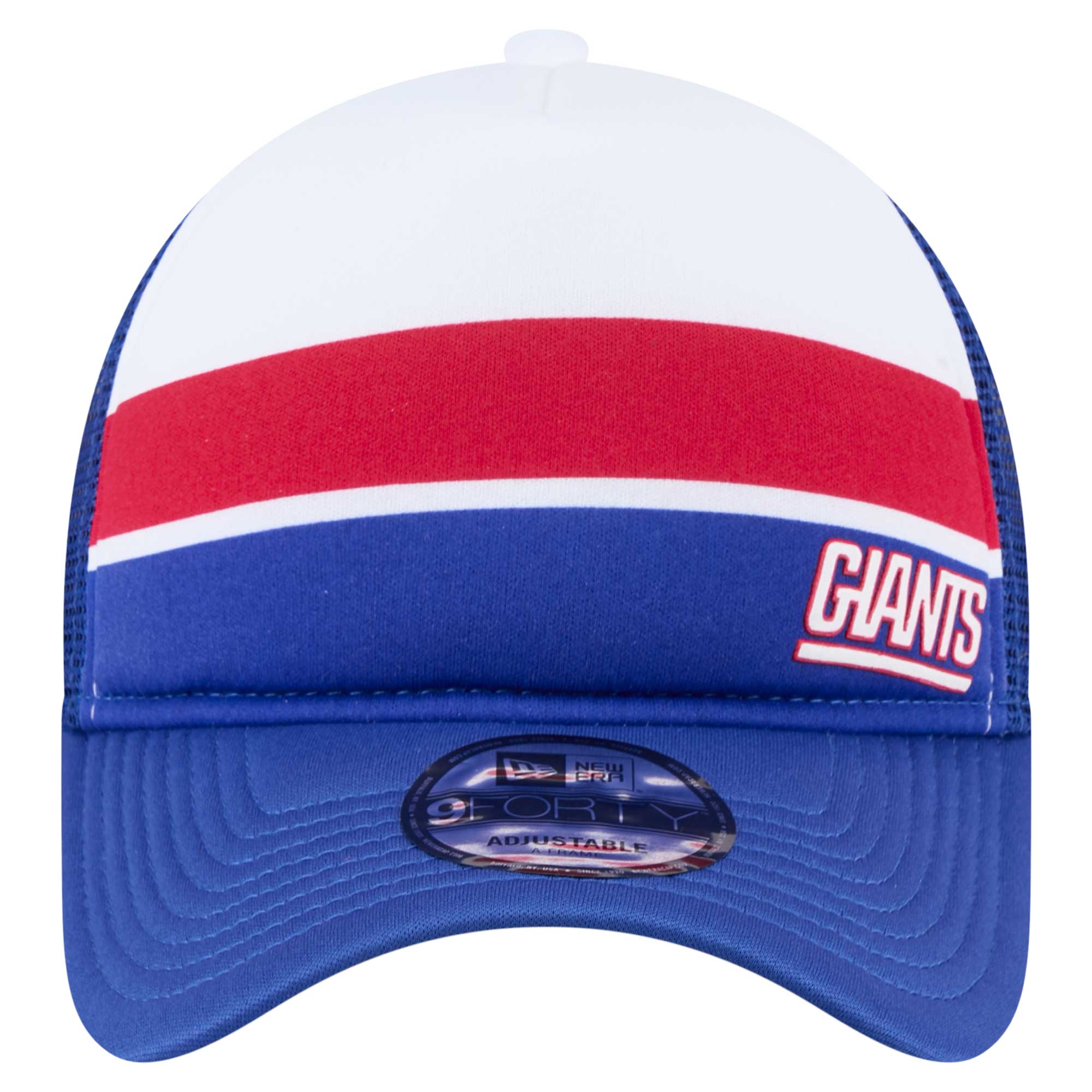 New York Giants preschool new era royal new york giants sport night color block 9forty a-frame trucker adjustable hat | Giants Shop