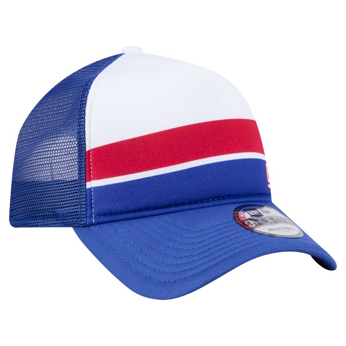 New York Giants preschool new era royal new york giants sport night color block 9forty a-frame trucker adjustable hat | Giants Shop