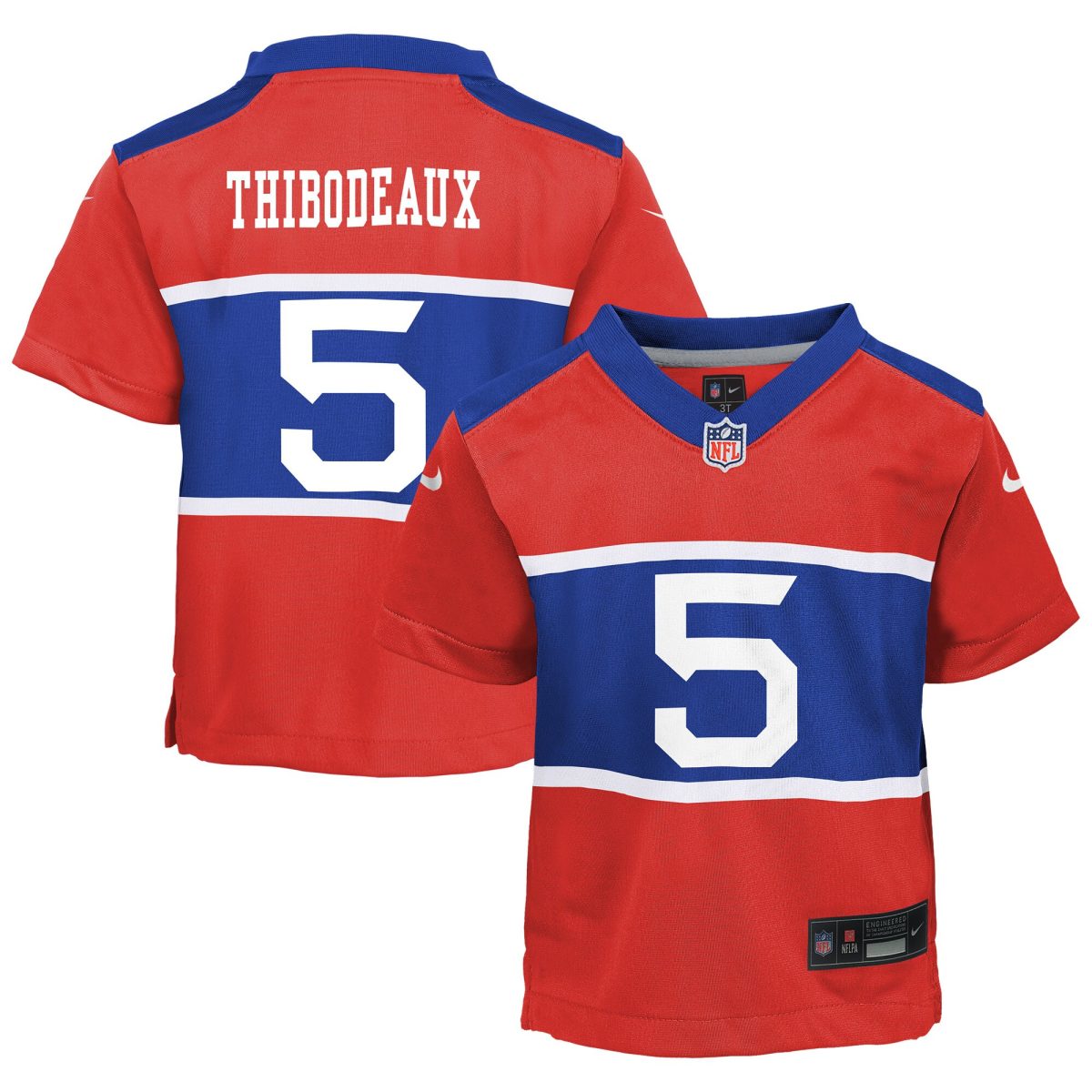 New York Giants preschool nike kayvon thibodeaux century red new york giants alternate player game jersey | Giants Shop