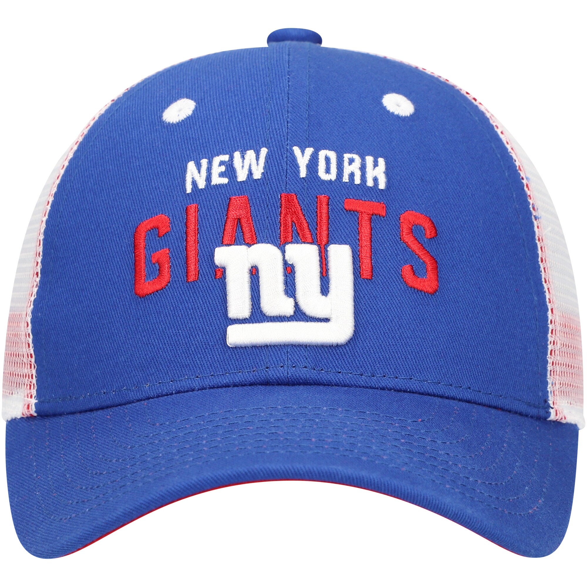 New York Giants preschool royal new york giants core lockup trucker adjustable hat | Giants Shop