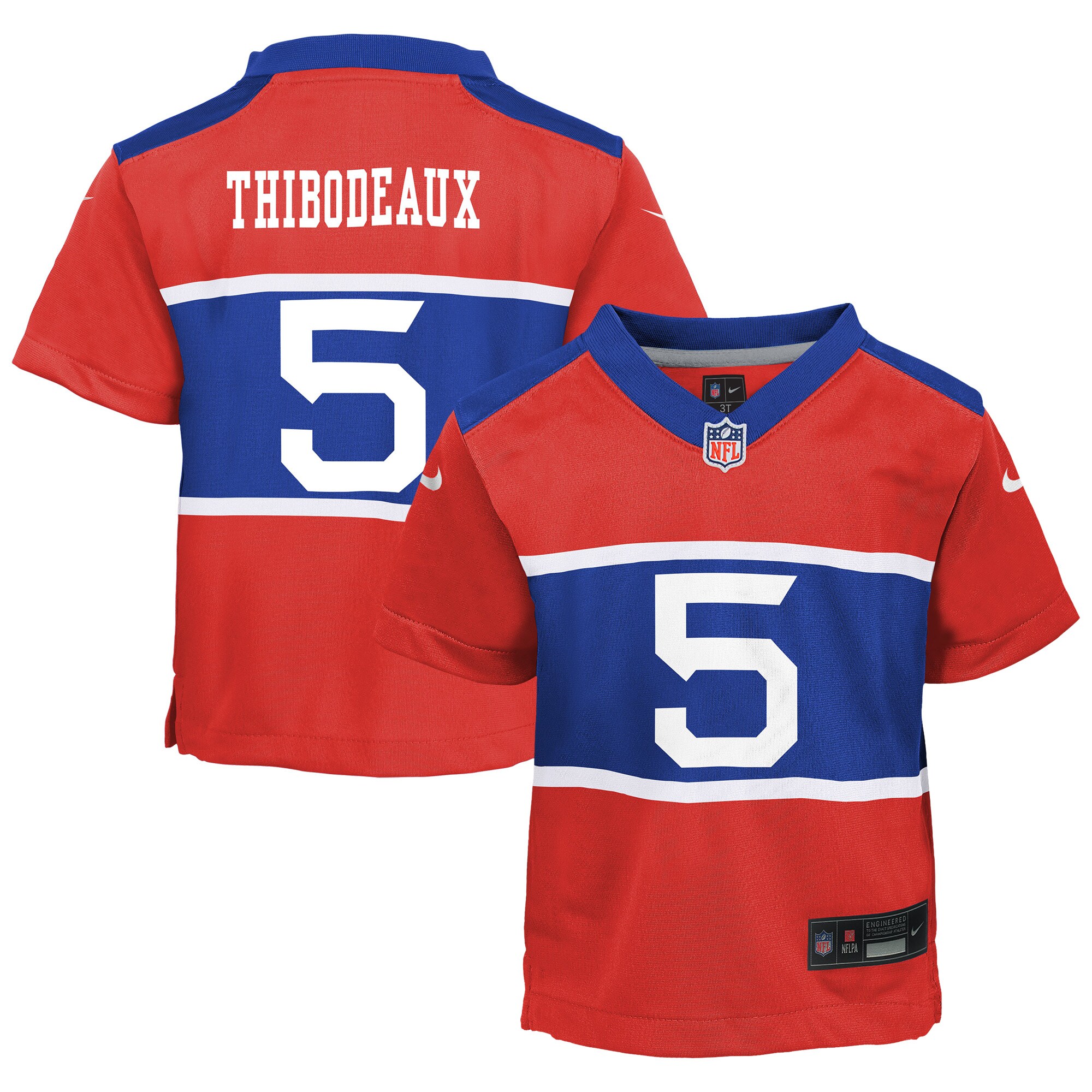 New York Giants toddler nike kayvon thibodeaux century red new york giants alternate player game jersey | Giants Shop