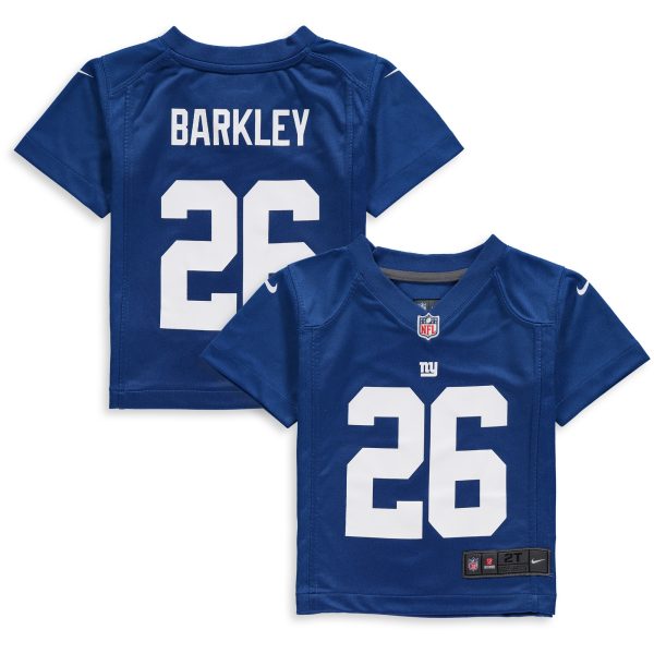 New York Giants toddler nike saquon barkley royal new york giants game jersey | Giants Shop