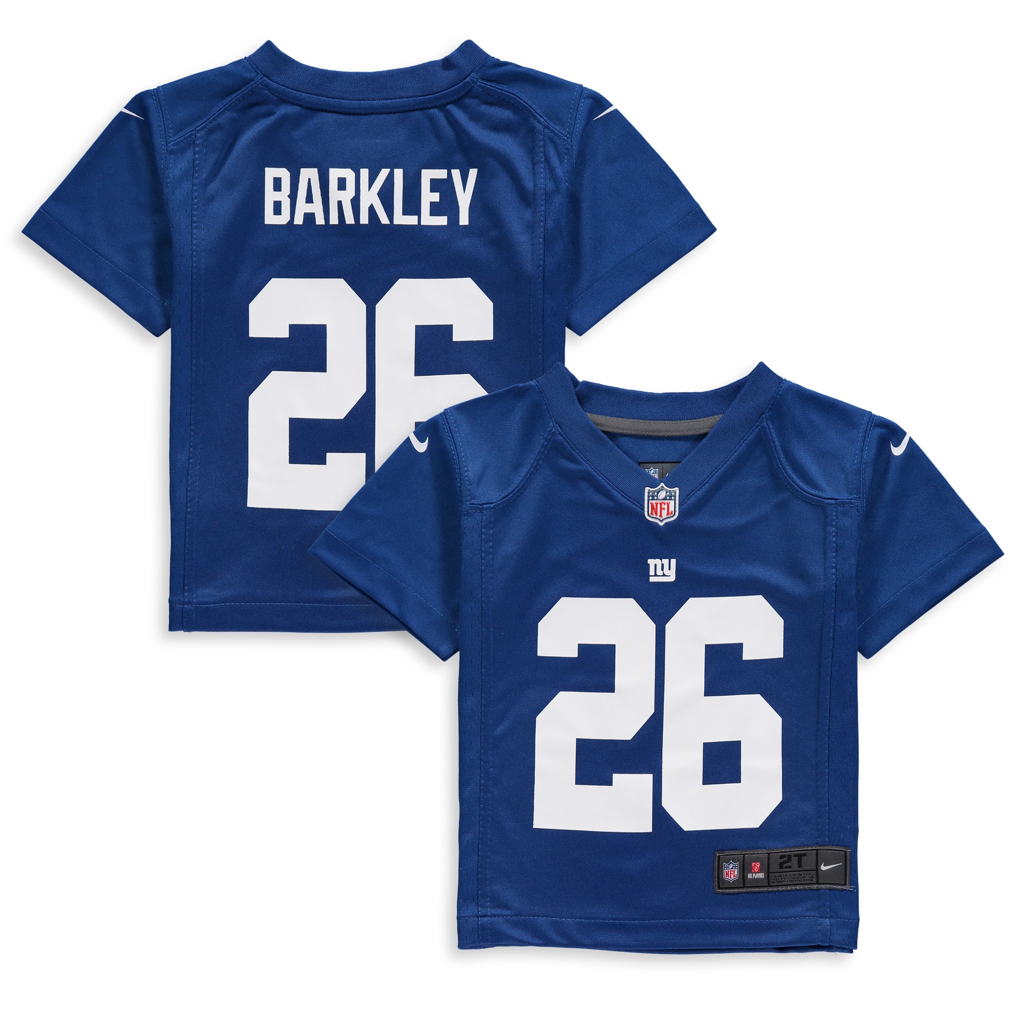 New York Giants toddler nike saquon barkley royal new york giants game jersey | Giants Shop