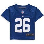 New York Giants toddler nike saquon barkley royal new york giants game jersey | Giants Shop