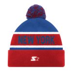 New York Giants unisex starter red new york giants cuffed knit hat with pom | Giants Shop