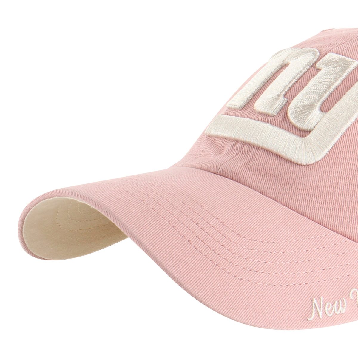 New York Giants womens 47 pink new york giants ballpark cheer dusty rose clean up adjustable hat | Giants Shop