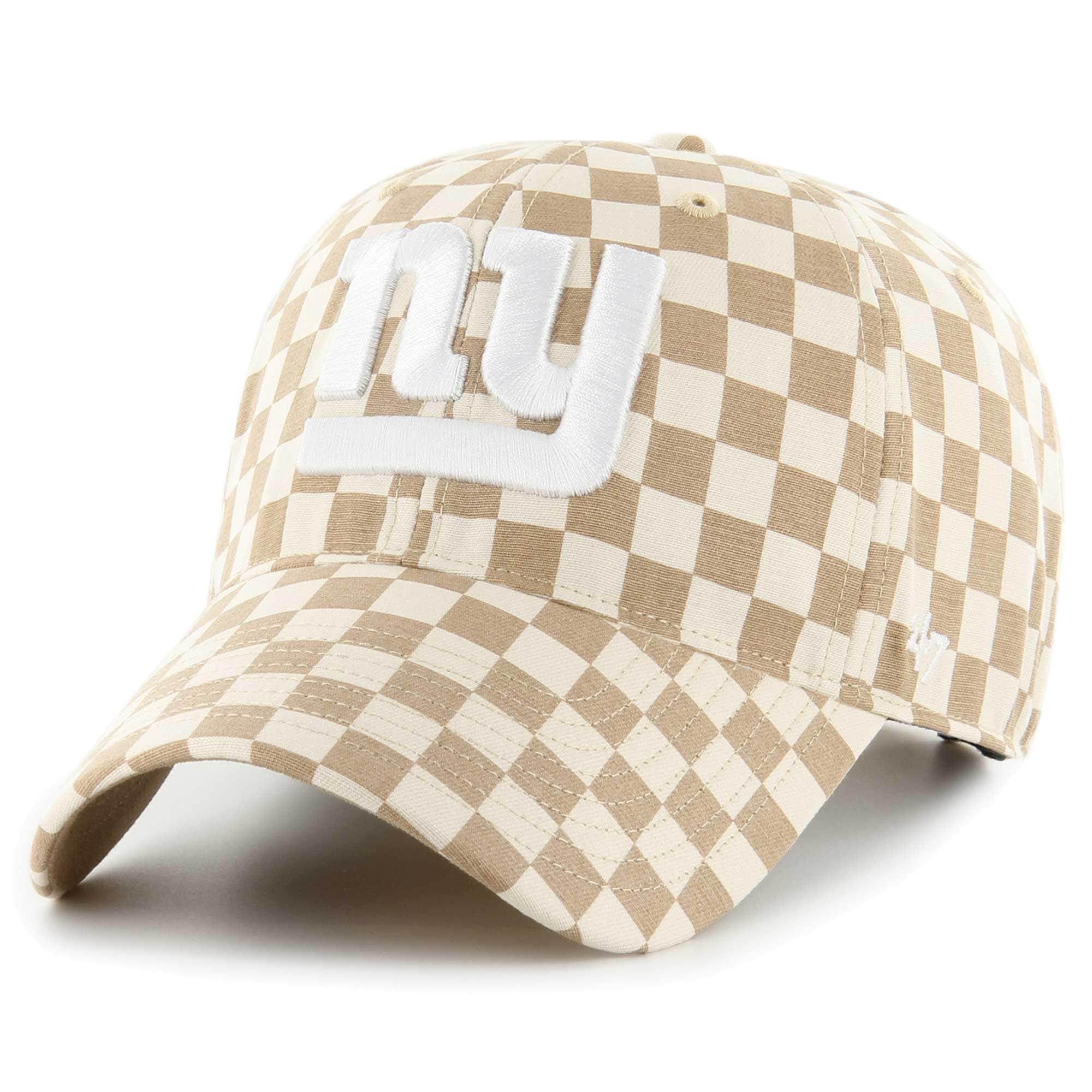 New York Giants womens 47 tan new york giants vibe check clean up adjustable hat | Giants Shop