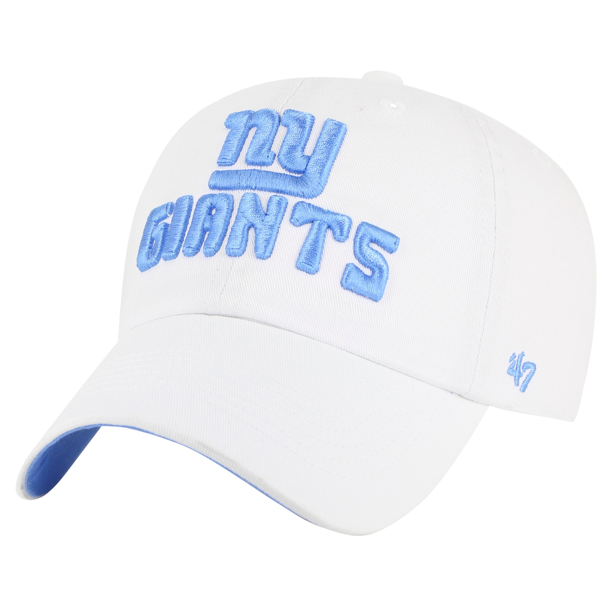 New York Giants womens 47 white new york giants luminace clean up adjustable hat | Giants Shop